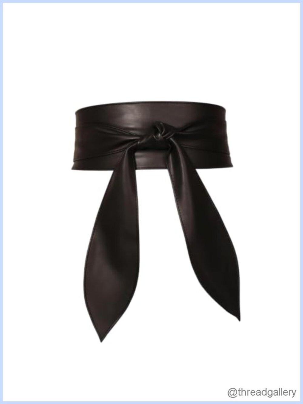 Wide Leather Wrap Belt Women Knotted Obi Waist Cinch